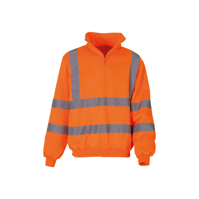 Hi-vis 1/4 zip sweatshirt (HVK06)