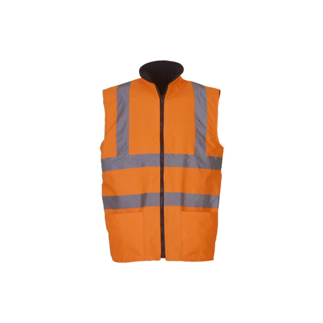 Hi-vis reversible fleece bodywarmer (HV008F)