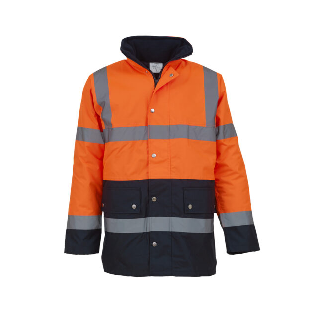 Hi-vis two-tone motorway jacket (HVP302)