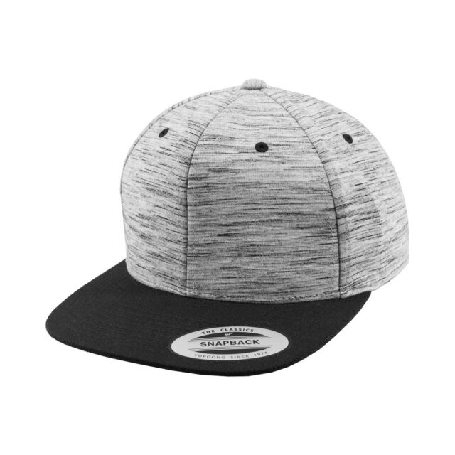 Stripes melange crown snapback (6089SC)